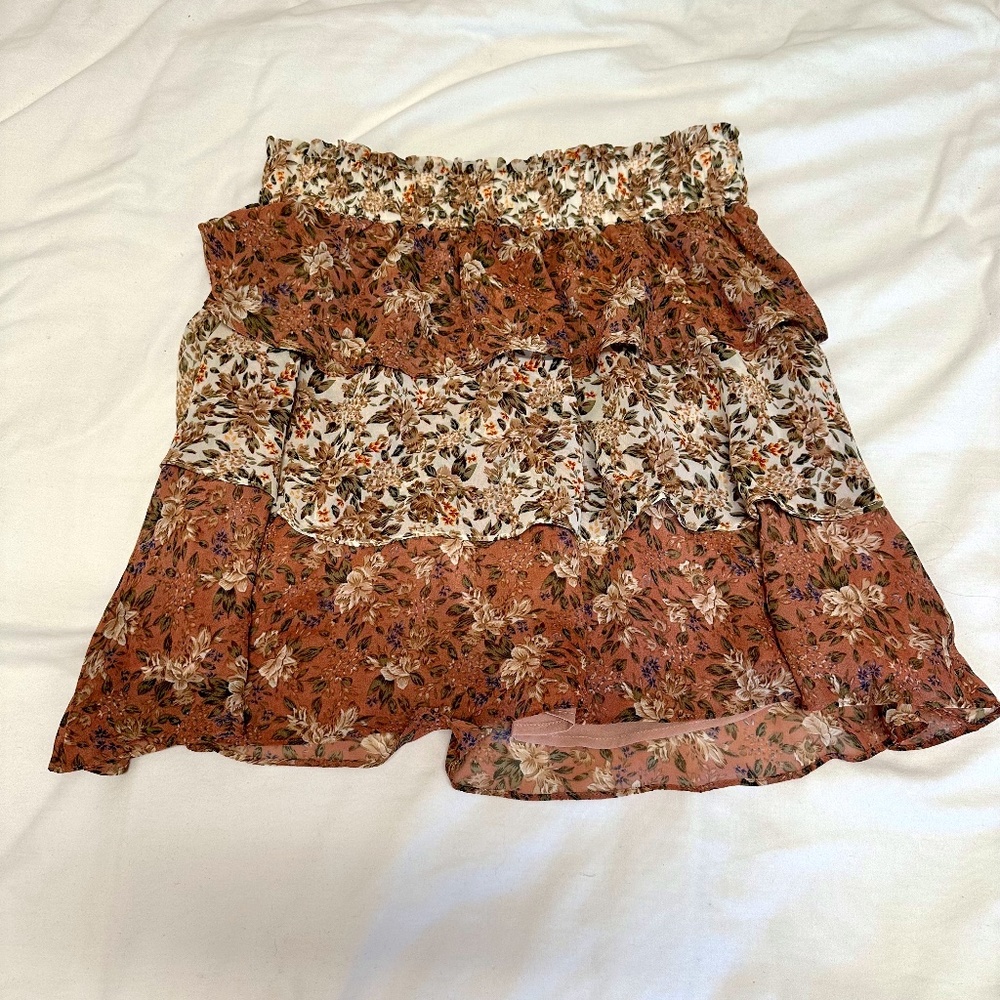 Show Me Your MuMu Amy Skirt in Floral Print Mix